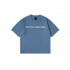 Graphic text t-shirt with “how tf we feelin baby” quote print